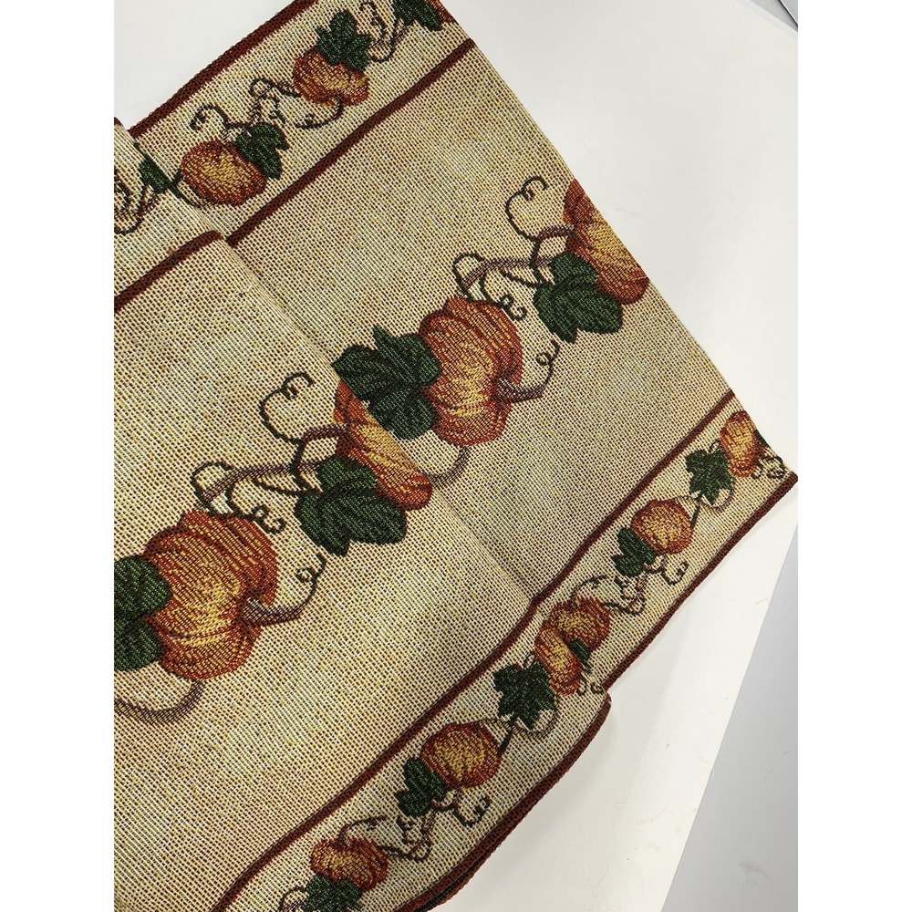 Fall Fest Harvest Rectangular Tapestry Table Runner 14 x 70 Thanksgiving Autumn
